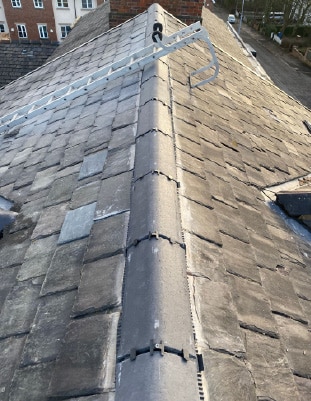 Roof repair to pitched slate roof in Harrogate